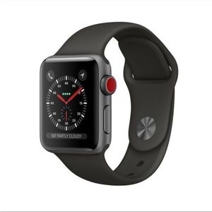 Apple Watch Series 3 42mm GPS + Cellular Space Gray Aluminum Case Black Band